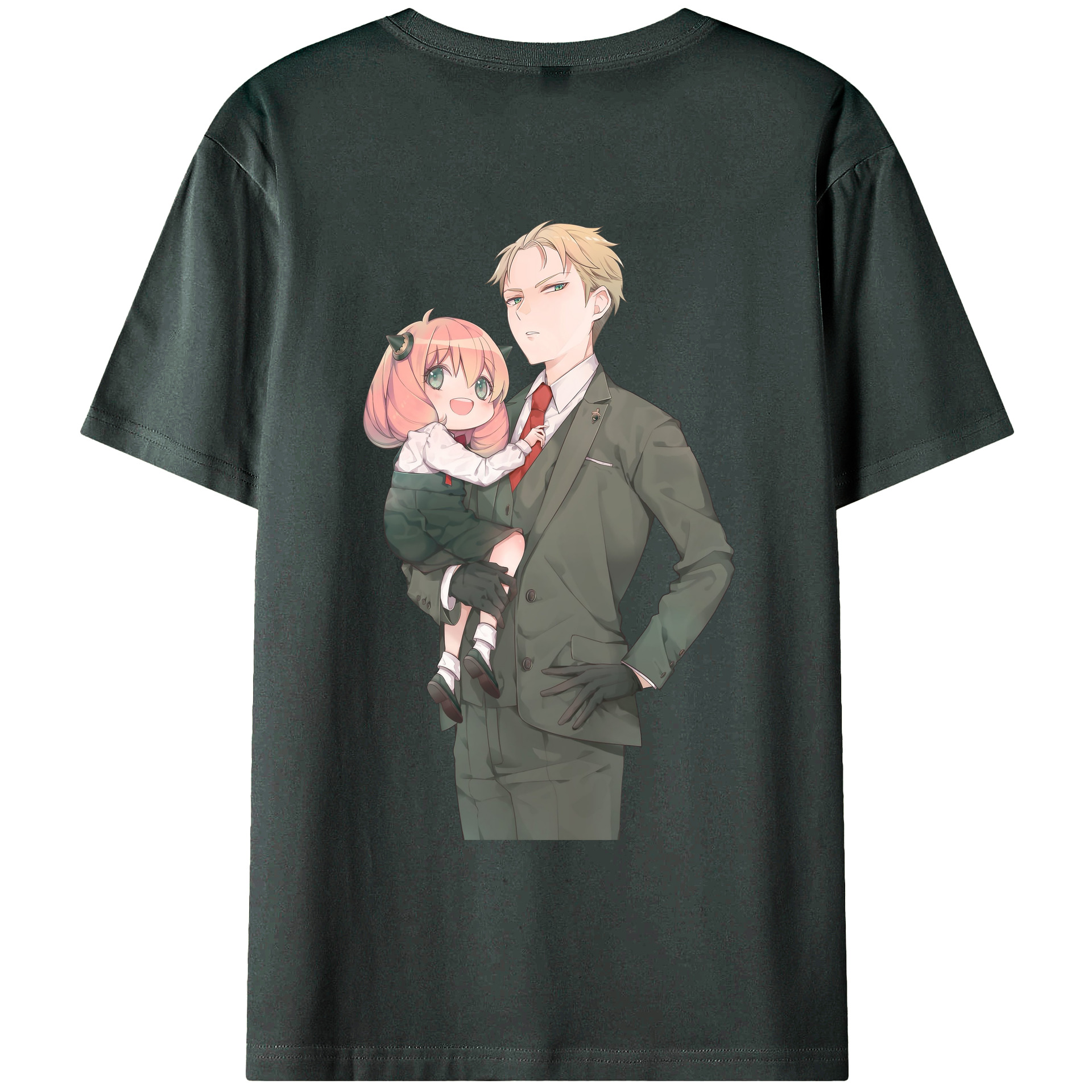 （画像用） SPY×FAMILY间谍家家酒 綿100％ メンズ半袖Tシャツ（バックプリント） 通気性